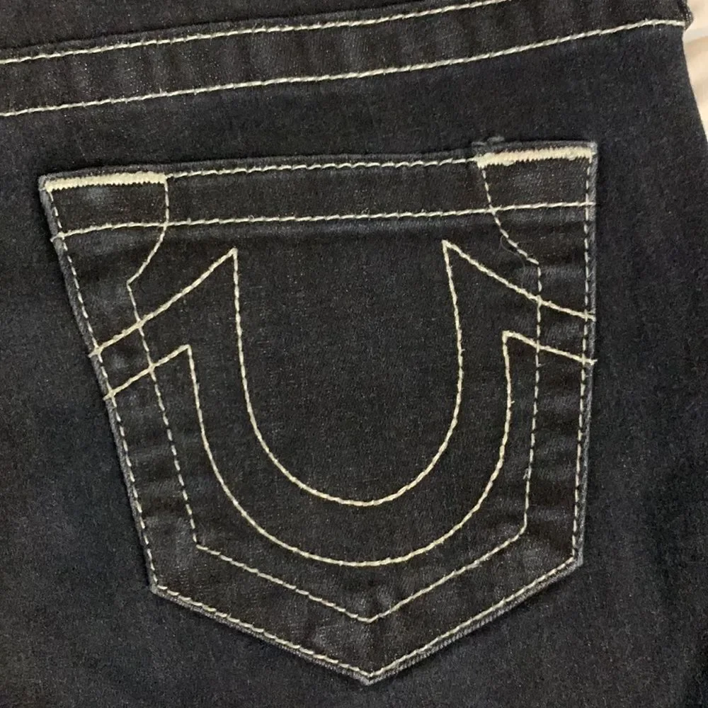 True Religion Super Skinny Size 27 Black